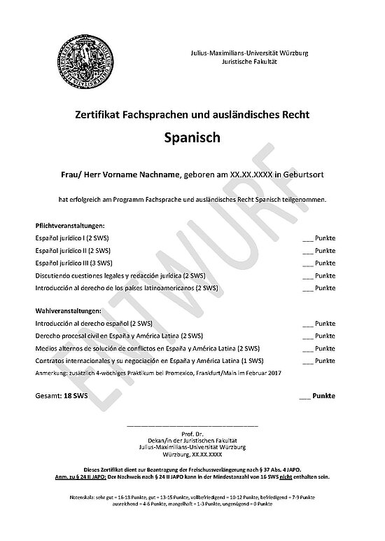 Musterzeritfikat Spanisch Musterzeritfikat Spanisch